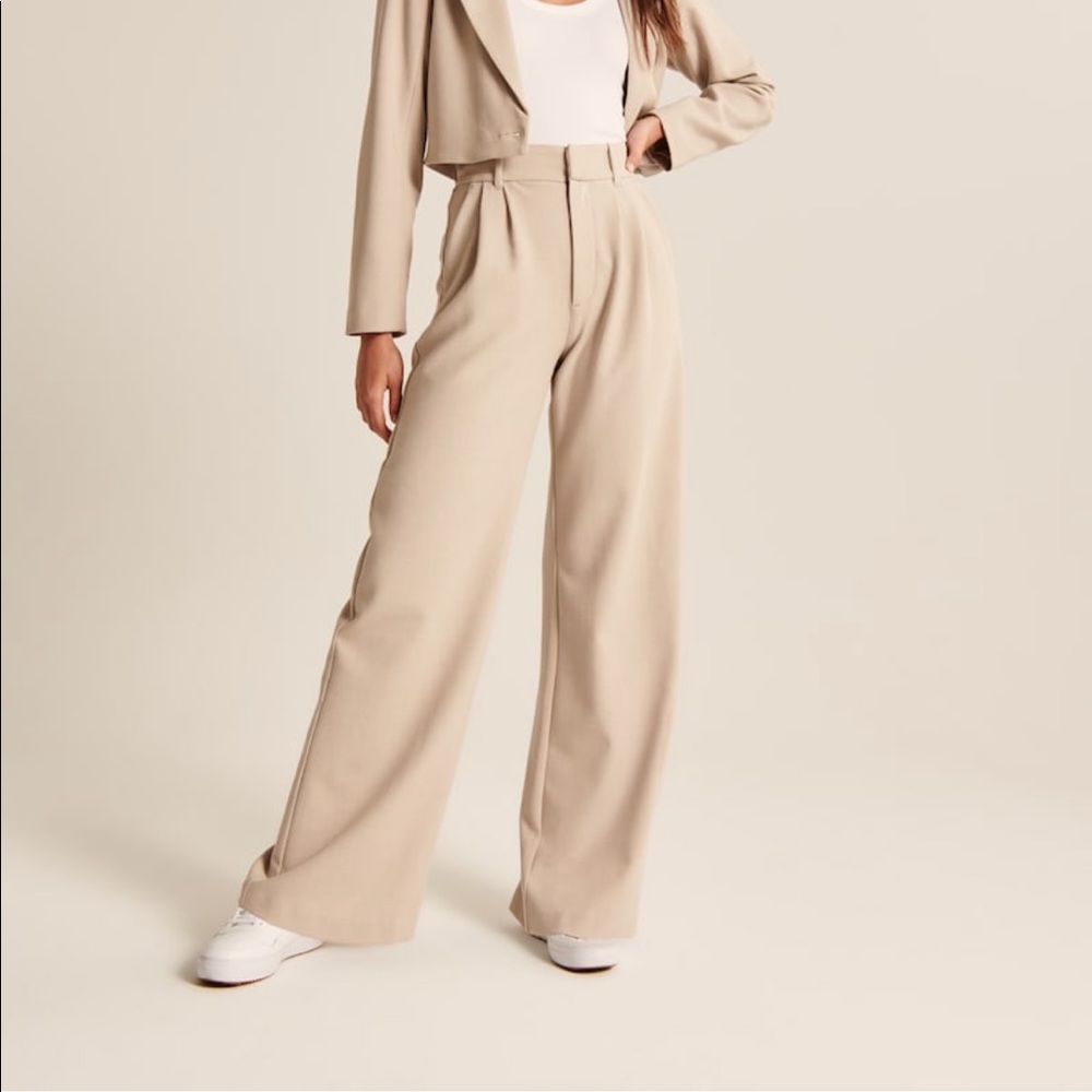 Abercrombie Tailored Wide Leg Pant